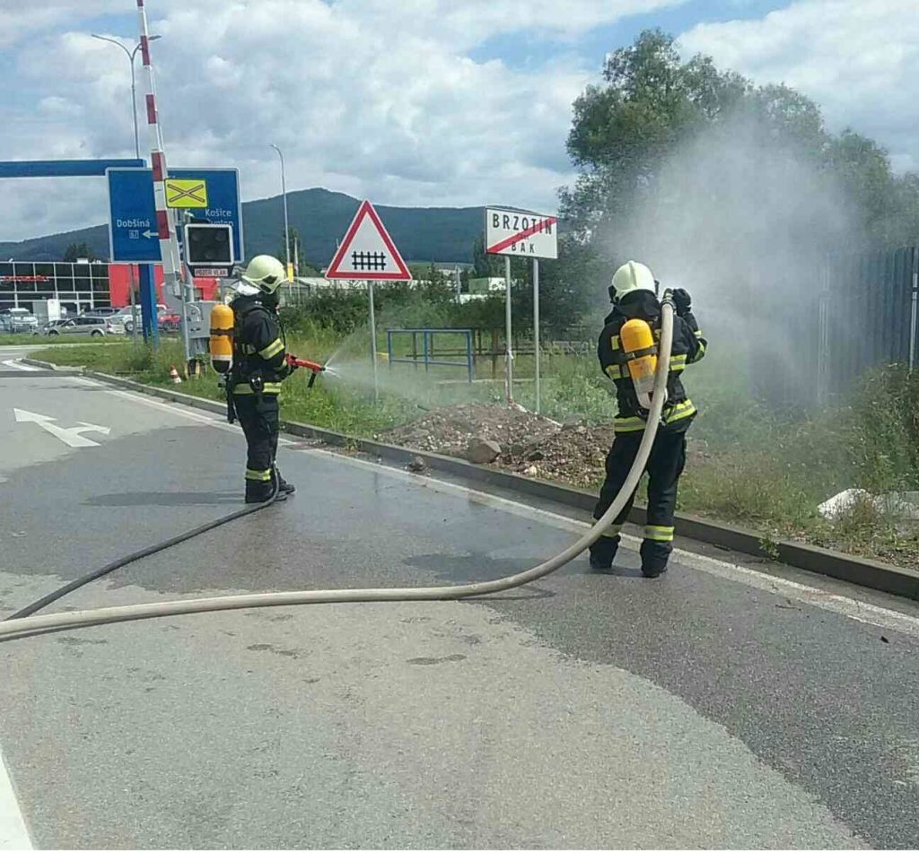 masívny únik plynu
