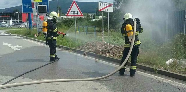 masívny únik plynu