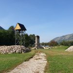 Zvyšok pavlínkeho kostola a nová zvonica