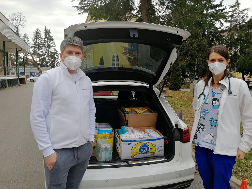 Lekárka MUDr. Iulianna Zhydenko s manželom Oleksandrom