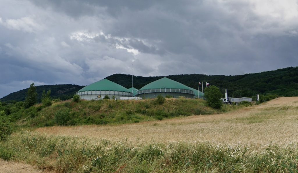 Bioplynová stanica Stredné Plachtince (foto: Google Street View)