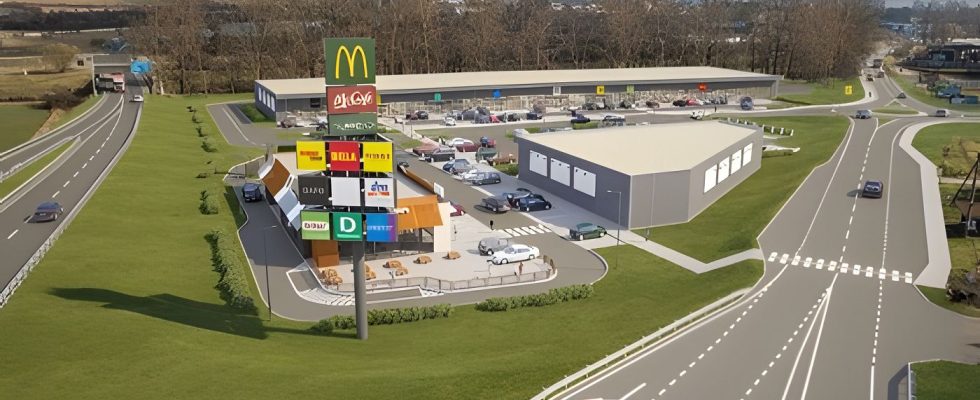 Vizualizácia budúceho McDonald's Rimavská Sobota a obchodného centra