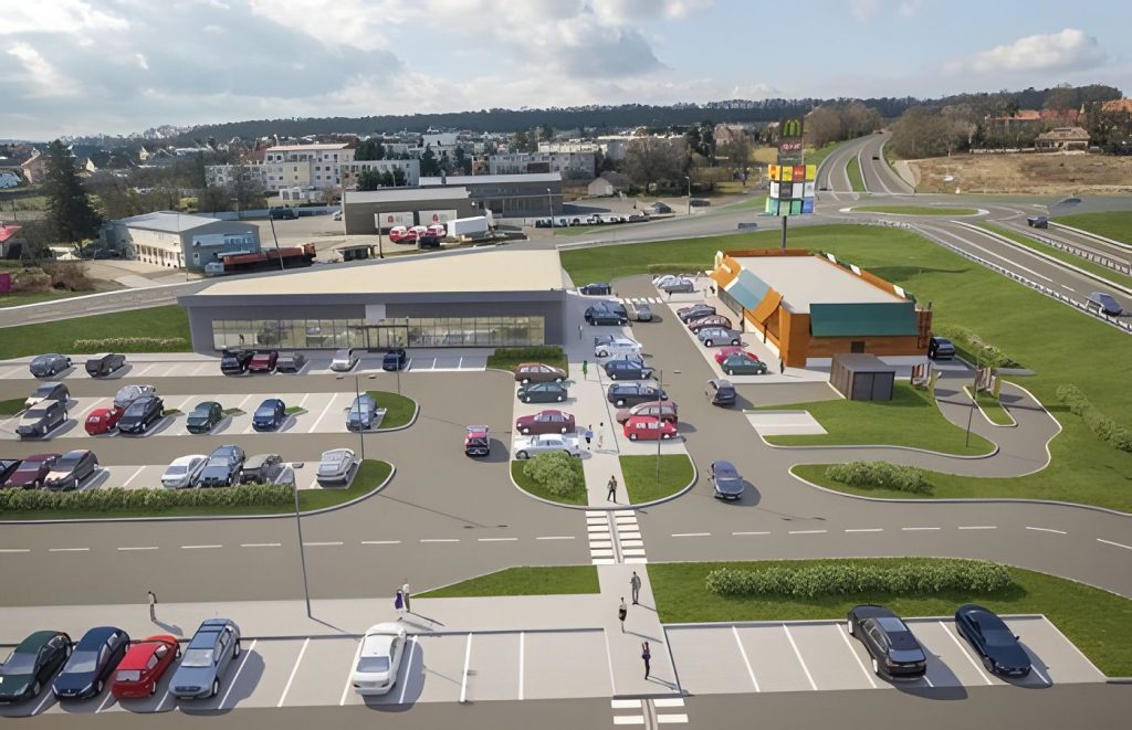 Vizualizácia budúcej reštaurácie McDonald's Rimavská Sobota