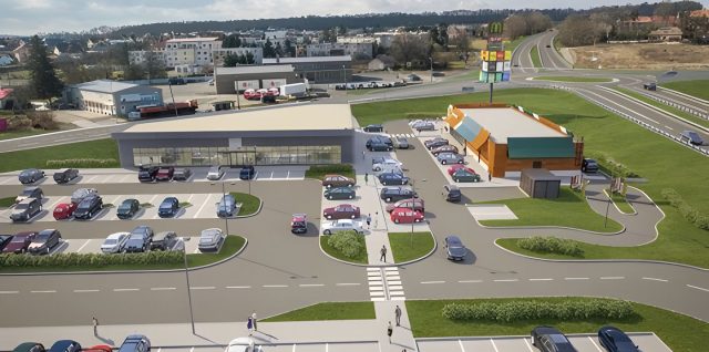 Vizualizácia budúcej reštaurácie McDonald's Rimavská Sobota