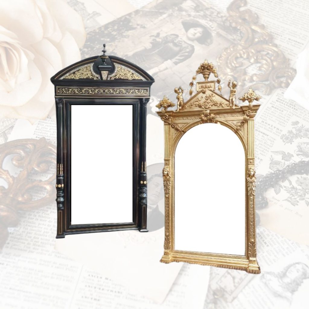 nástenné zrkadlá z obdobia historizmu a klasicizmu