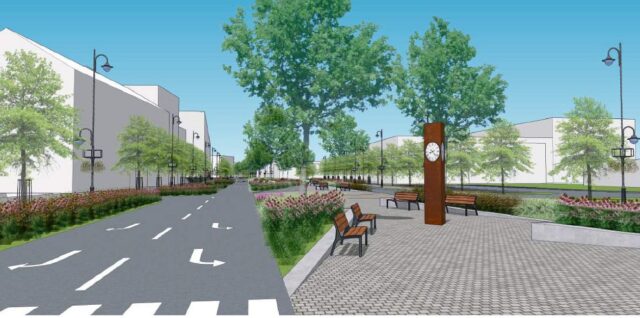 Novohradská ulica po rekonštrukcii - vizualizácia. Autor: Promost s. r. o.