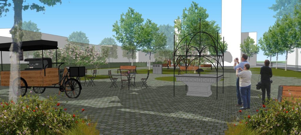 Kubínyiho námestie Lučenec - vizualizácia