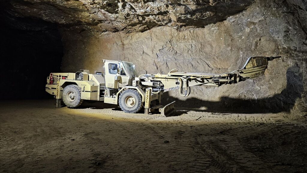 Banská technika v bani v Jelšave, baňa