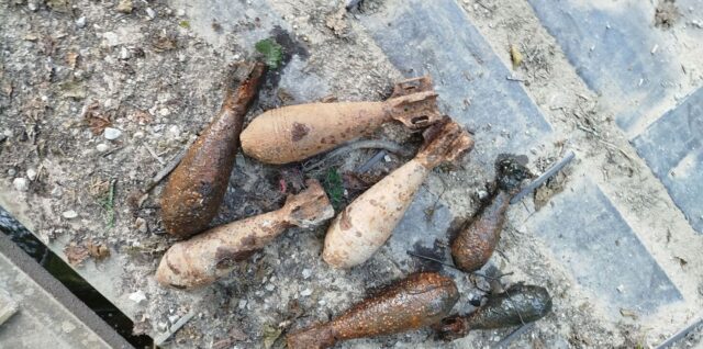 Nájdená munícia, mínometné granáty