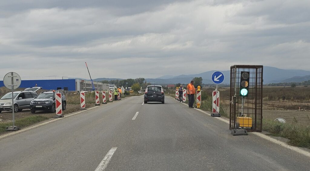 Semafor pri priemyselnom parku