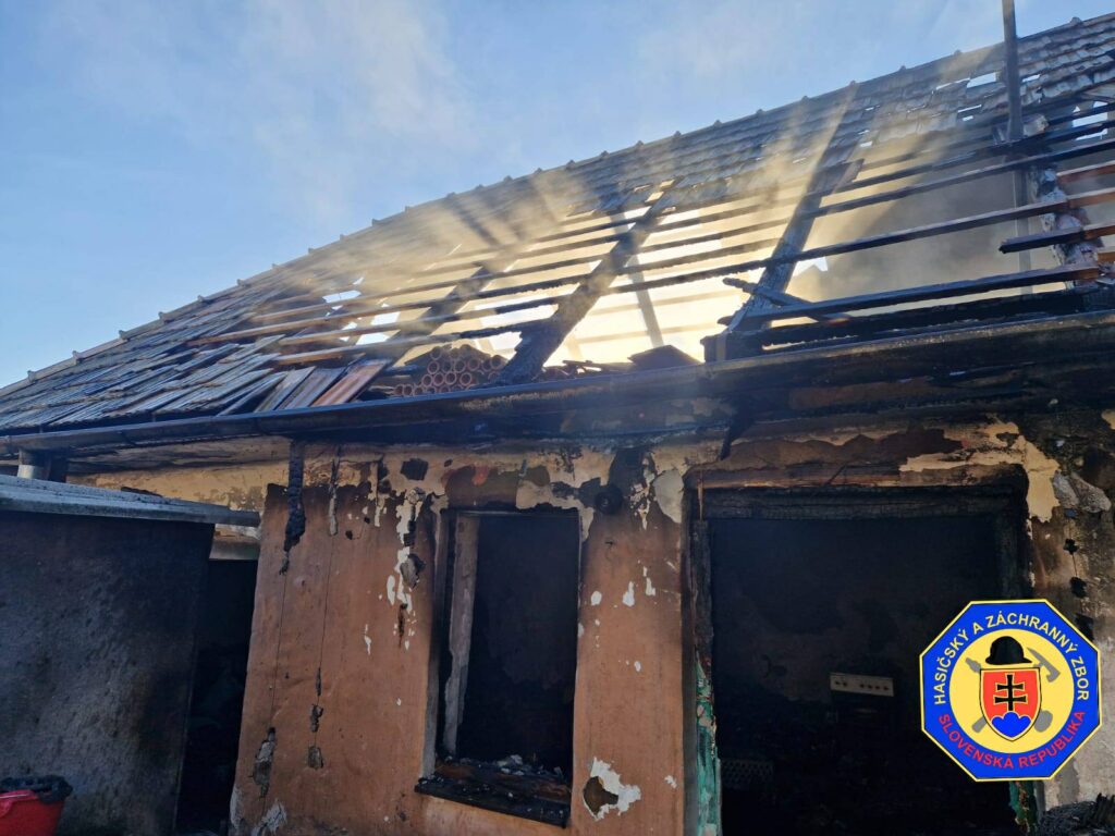Zhorený dom, Olováry, požiar, hasiči
