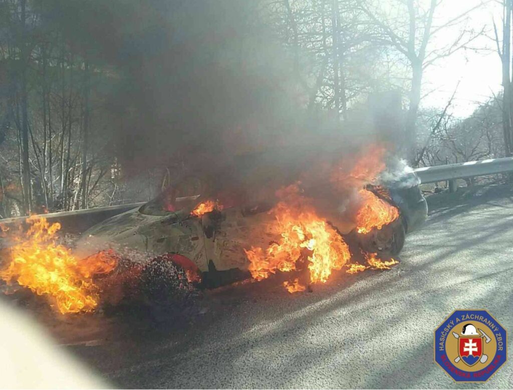 Požiar auta