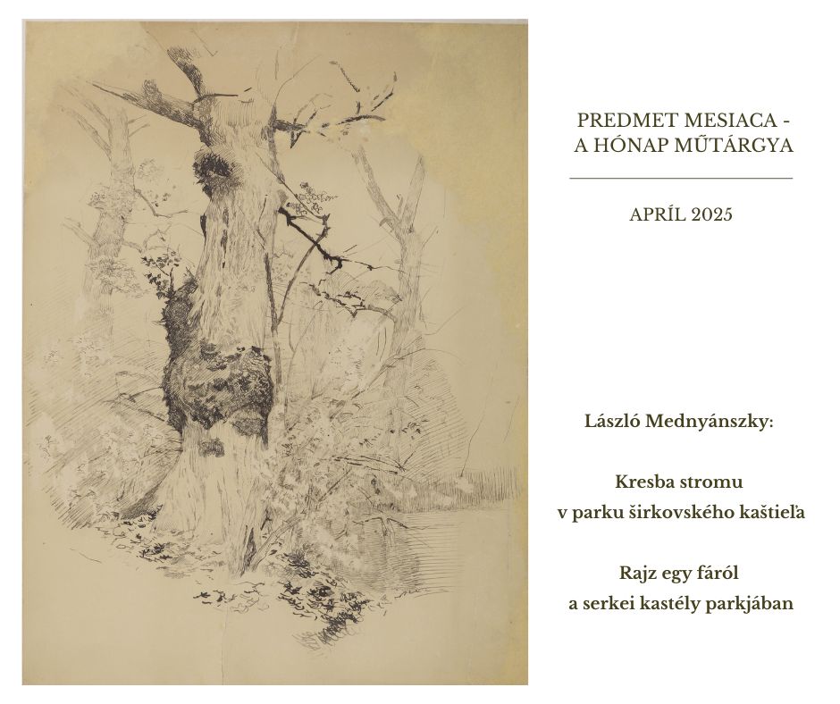 László Mednyánszky, kresba stromu