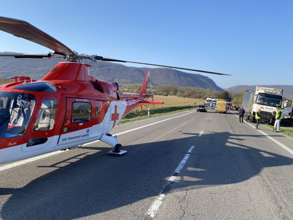 Leteckí záchranári, vrtuľník, Rožňava, nehoda