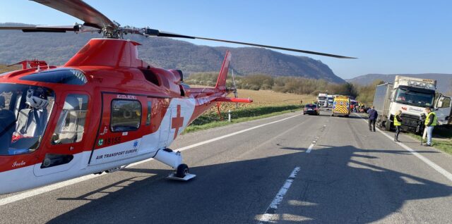 Leteckí záchranári, vrtuľník, Rožňava, nehoda