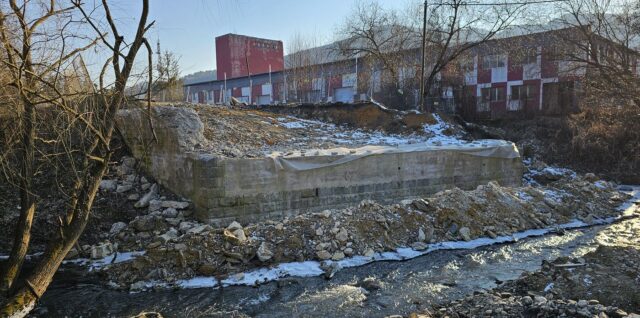 Zbúraný most Hnúšťa