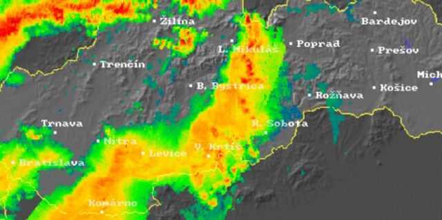 Veterná búrka, búrkový front