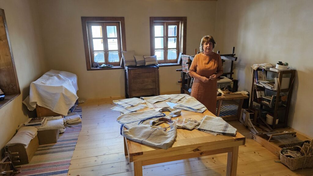 ľan, spracovanie, tkáčska dielňa