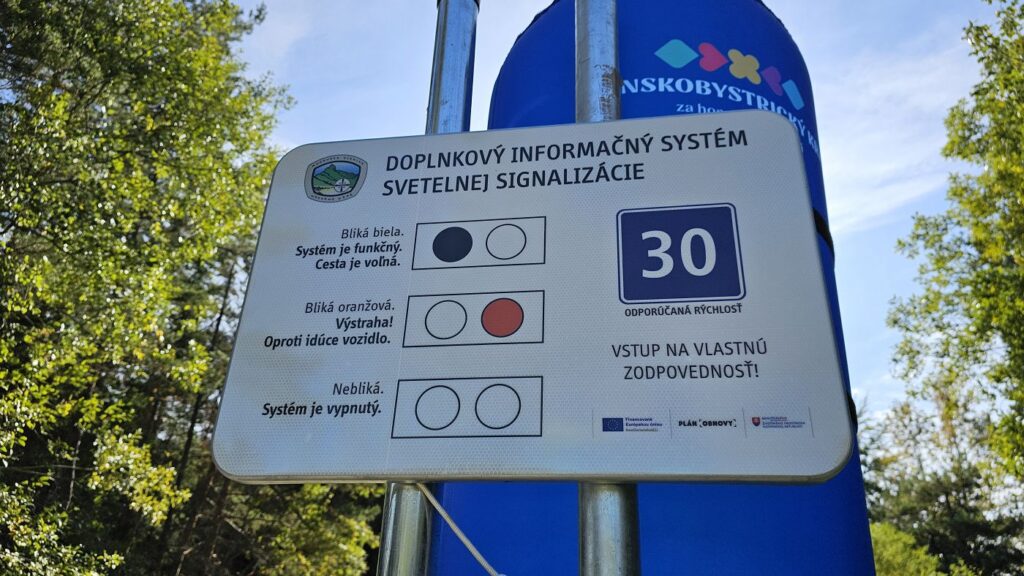 Fungovanie semaforov na ceste Veľká lúka - Muráň, semafory