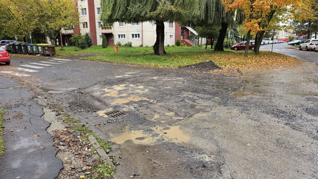 Rozkopávka, prekopaná cesta