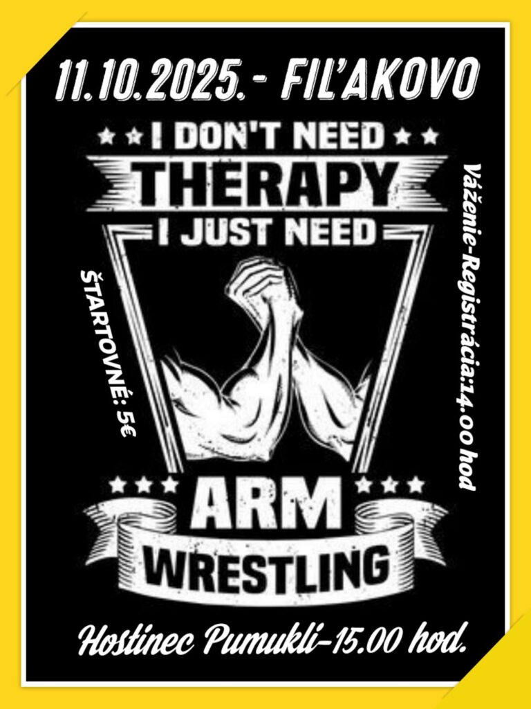 Súťaž v pretláčaní rúk Fiľakovo