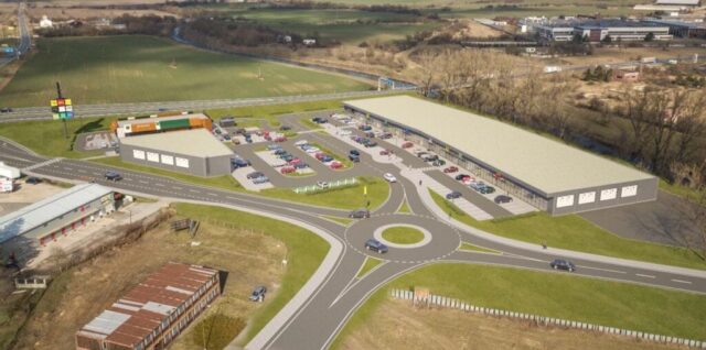 Vizualizácia novej obchodnej zóny Rimavská Sobota s McDonald's