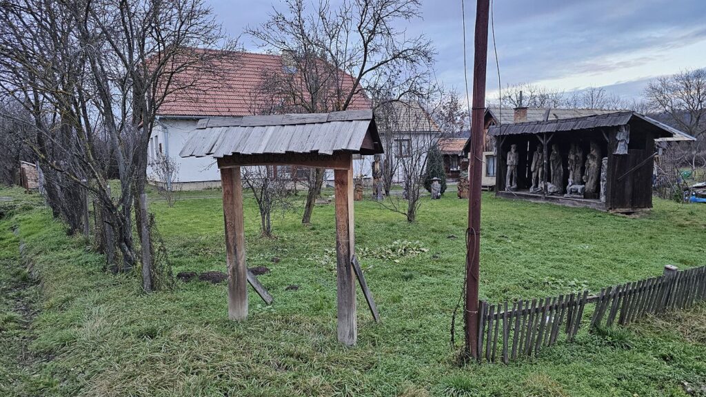 Vchod do galérie, kde je aj betlehem