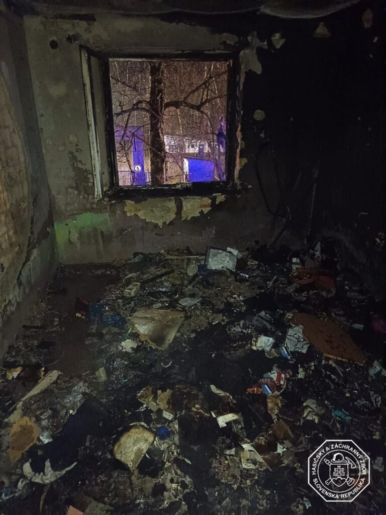 Miestnosť po výbuchu