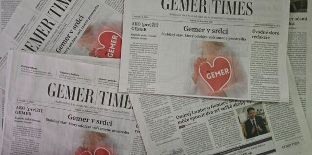Prvé číslo Gemer Times