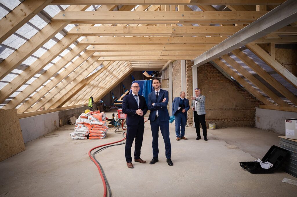 Ladislav Kocsis a Ondrej Lunter v SOŠ Tornaľa