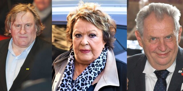 Gérard Depardieu, Jiřina Bohdalová, Miloš Zeman, kúpele Číž