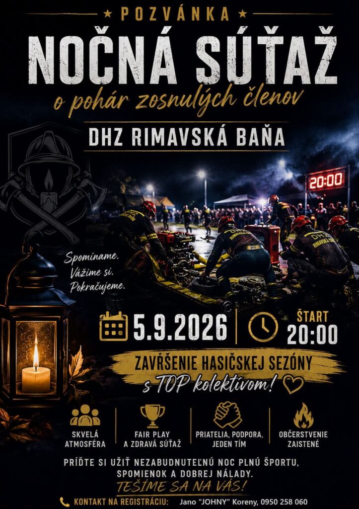 Nočná súťaž a pohár zosnulých členov DHZ Rimavská Baňa