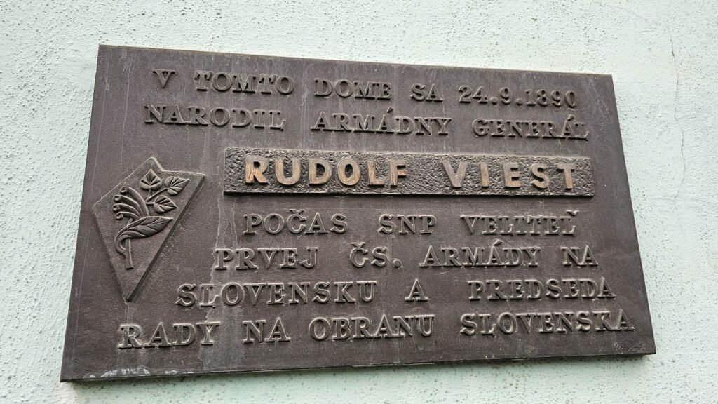 Rudolf Viest - pamätná tabuľa